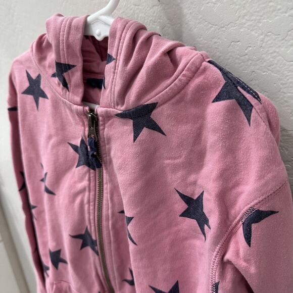 Primary Pink & Blue Star Zip Hoodie Sweatshirt - Picture 2 of 8